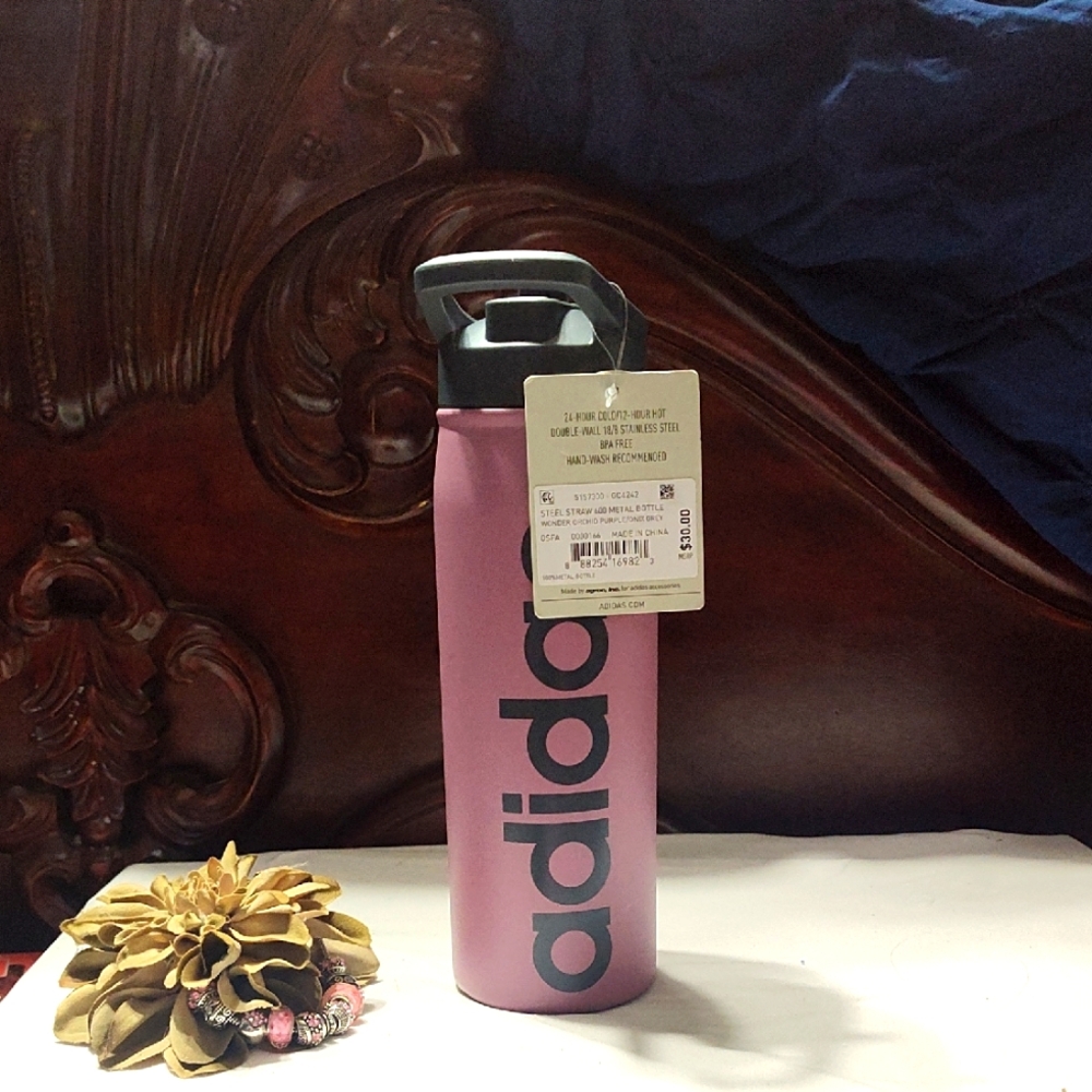 Adidas Matte Pink Insulated Bottle
